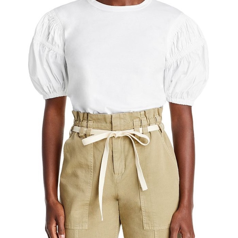 A.L.C. / Kora White Puff Sleeve Top
